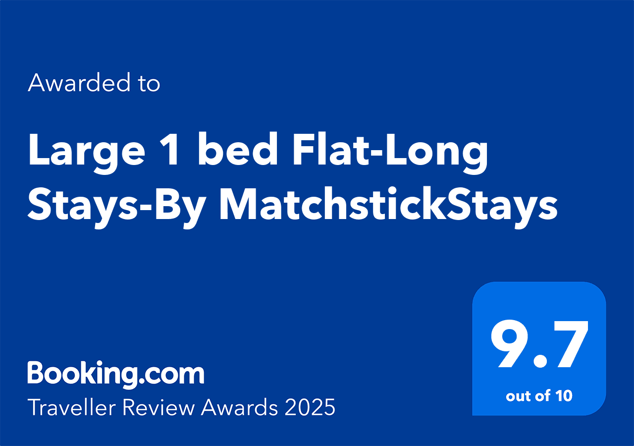 Large 1 bed Flat-Long Stays-By MatchstickStays2
